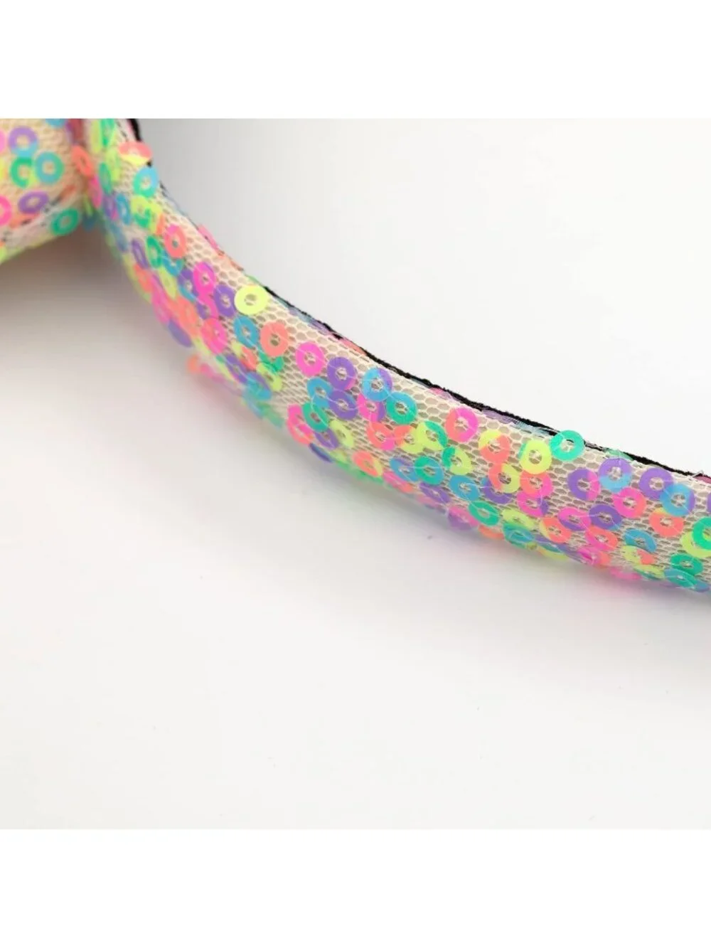 Women Rainbow Shiny Bow Mickey Mouse Hair Headband For Cosplay